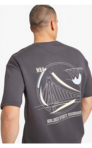 DeFacto NBA Golden State Warrıors Relax Fıt Bisiklet Yaka Kısa Kollu Tişört