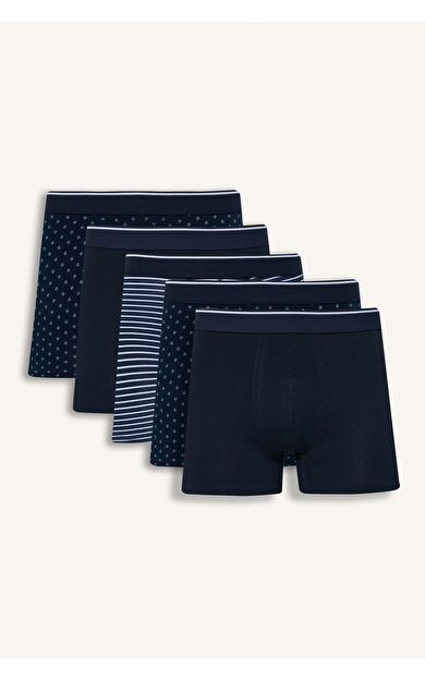 DeFacto Regular Fıt Çizgili 5'li Boxer