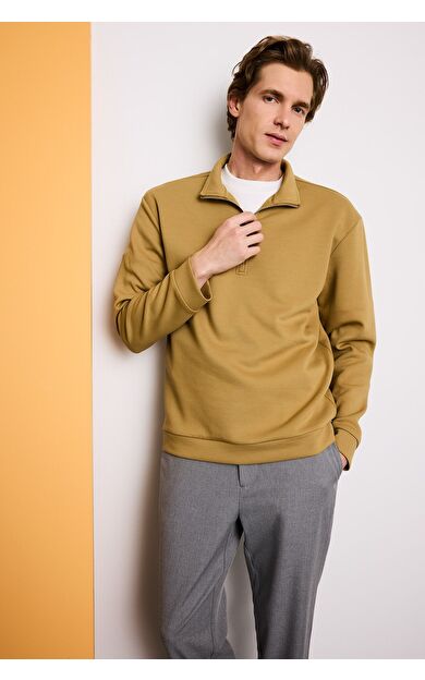 DeFacto Regular Fit Dik Yaka Sweatshirt