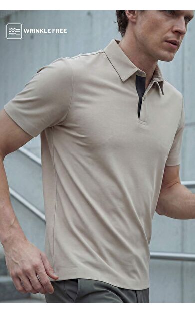 Slım Fıt Polo Yaka Kısa Kollu Polo Tişört