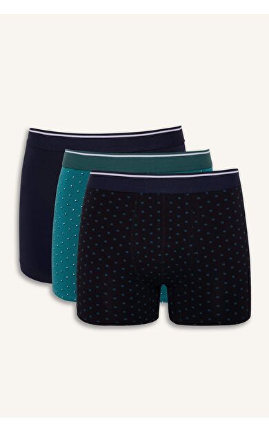 Regular Fit Puantiye 3'lü Boxer