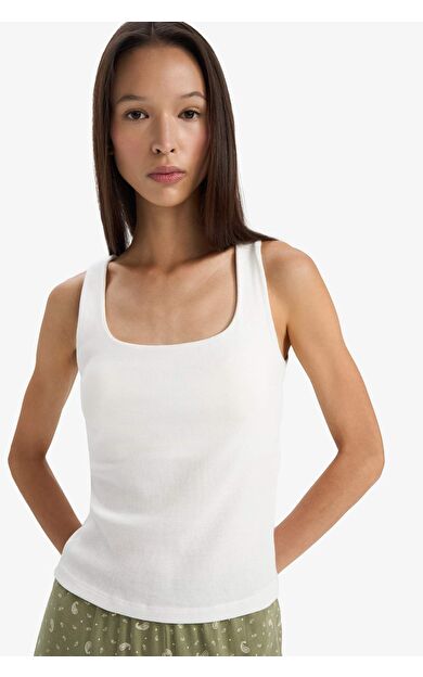 İçi Sütyen Kaplı Atlet-Fall in Love Loungewear