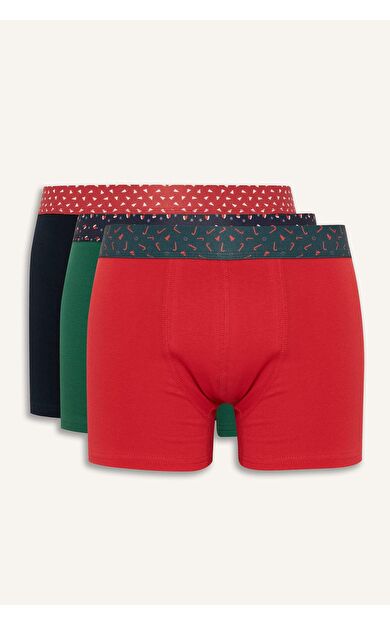 Regular Fit 3'lü Boxer