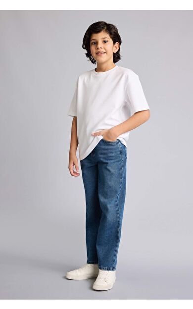 Straıght Fıt Düz Paça Jean Pantolon Erkek Çocuk