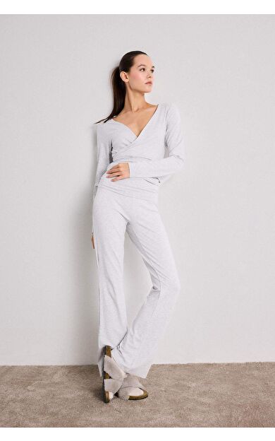 İspanyol Paça Tayt Pantolon-Fall in Love Loungewear