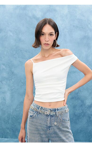 Kadın Çiçekli Silver Bel Zinciri