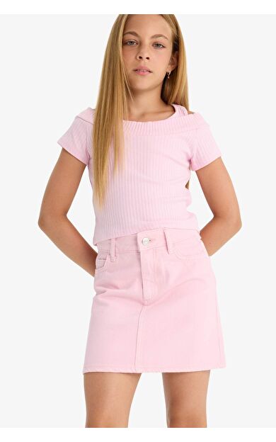 DeFacto Kız Çocuk Kısa Kollu Tişört