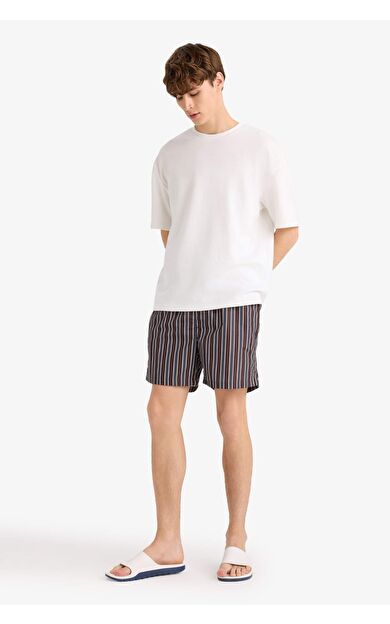 DeFacto File Astarlı Micro Deniz Şortu