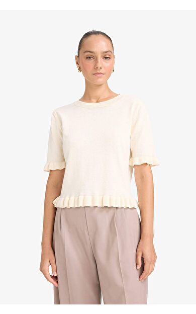 DeFacto Regular Fit Bisiklet Yaka Kazak G0186AX25AUER105