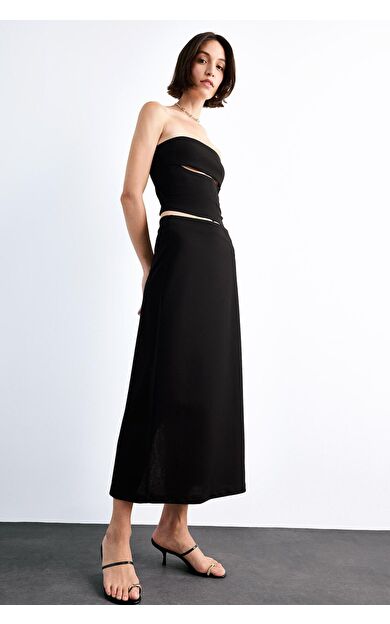DeFacto Fitted Twill Midi Etek