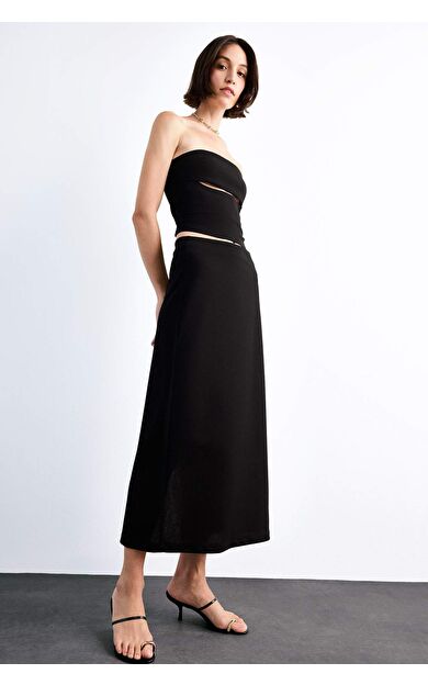 Fitted Twill Midi Etek