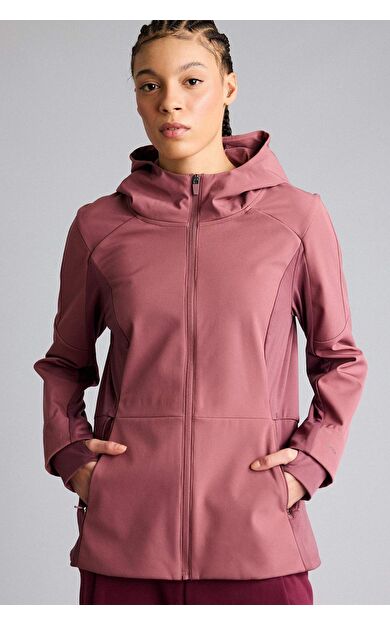 DeFacto Su İtici Slım Fıt Kapüşonlu Fermuarlı Softshell Mont