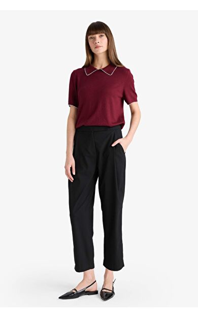 Barrel Fit Kısa Paça Bilek Boy Pantolon G0242AX25AUBK81