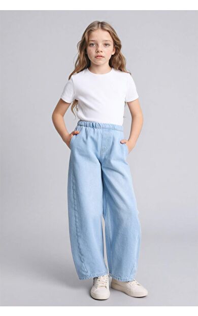 Balloon Fıt Jean Pantolon Kız Çocuk
