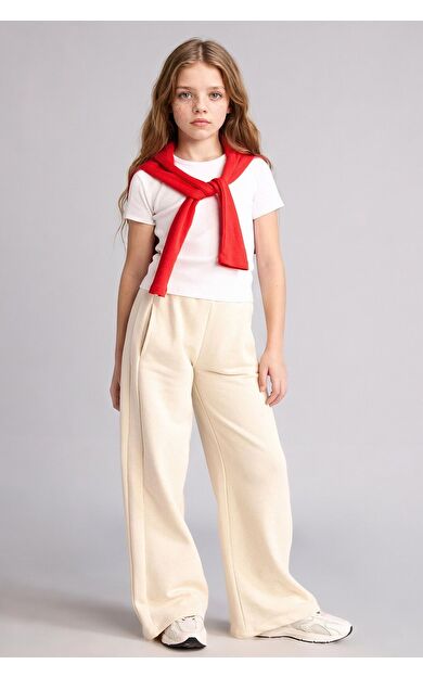 DeFacto Kız Çocuk Wide Leg Pantolon