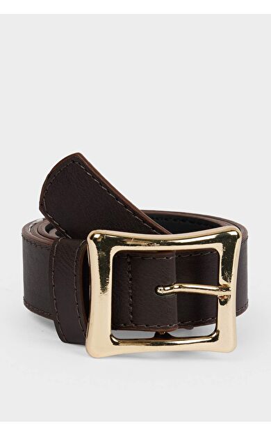 Kadın Suni Deri Jean Kemeri