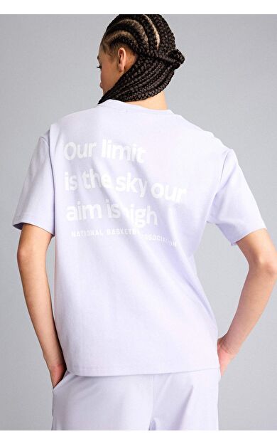 DeFacto NBA Wordmark Oversıze Sırt Baskılı Tişört