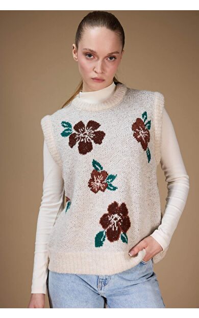 Regular Fit Bisiklet Yaka Triko Yelek