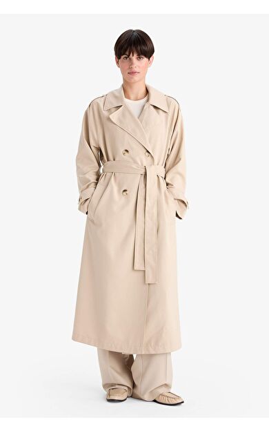 Su Geçirmez Relax Fıt Trençkot