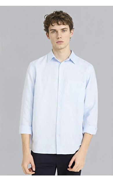 DeFacto REGULAR FIT %100 Keten Gömlek