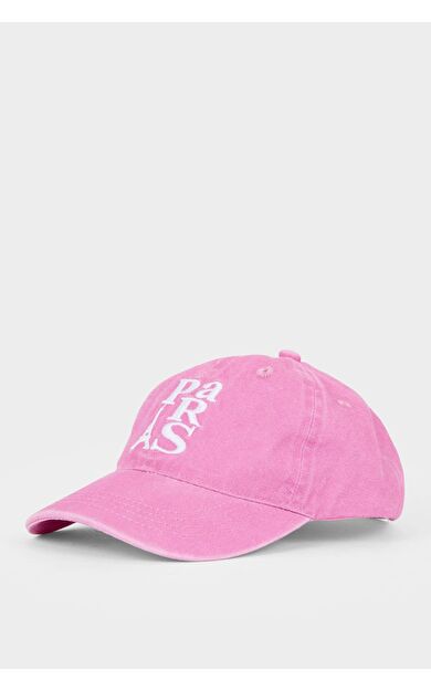 Nakışlı Pamuklu Cap Şapka Kız Çocuk