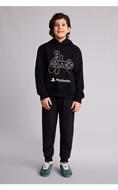 DeFacto Regular Fıt Sweatshirt Kumaşı Pantolon Erkek Çocuk