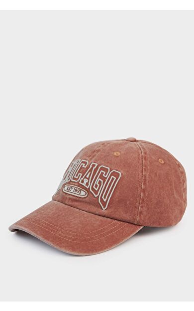 Erkek Nakışlı Pamuklu Cap Şapka