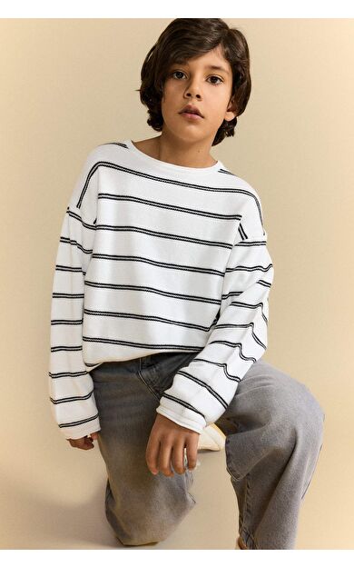 Erkek Çocuk Regular Fit Bisiklet Yaka Triko Kazak