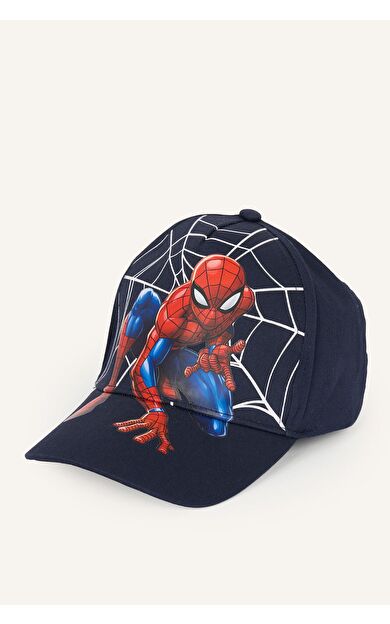 DeFacto Marvel Spiderman Baskılı Pamuklu Cap Şapka Erkek Çocuk