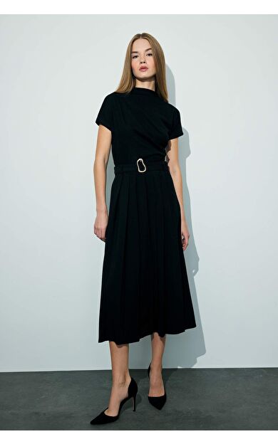 DeFacto Regular Fit Yüksek Bel Uzun Etek