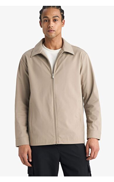 Rüzgar Geçirmez Slım Fıt Dar Kesim Mont