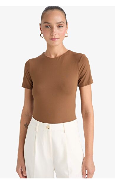 Bisiklet Yaka Kısa Kollu Tişört G1000AX25AUBN553