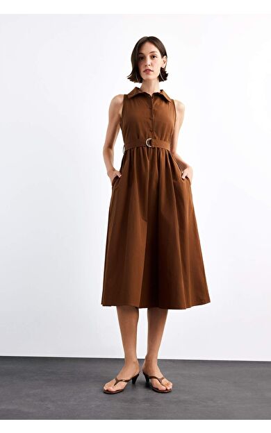 Kısa Kollu Maxi Elbise