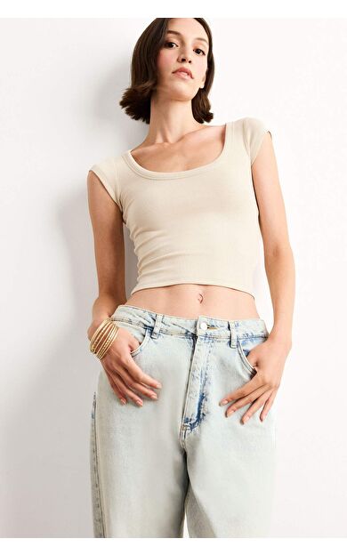 DeFacto Bisiklet Yaka Kısa Kollu Tişört G1077AX25SMER105