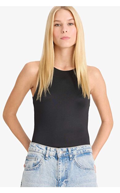 DeFacto Coool Fitted Çıçıtlı Body