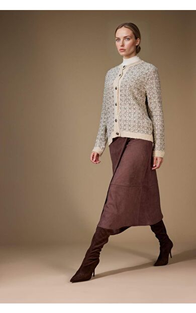 DeFacto Wrap Süet Midi Etek