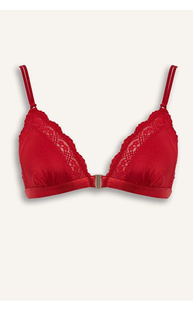 Dantel Detaylı Saten Kapsız Pedsiz Balensiz Bralet Fall in Love