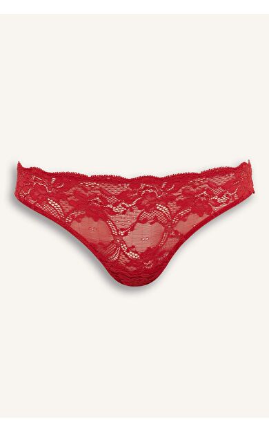 Dantel Detaylı Dantel Brazilian Külot Fall in Love