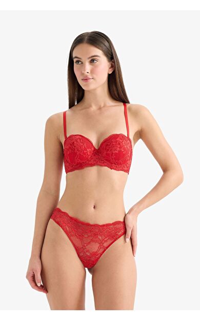 DeFacto Dantel Detaylı Dantel Brazilian Külot Fall in Love