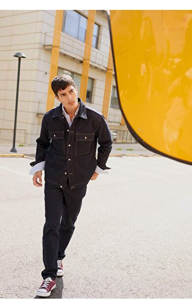 Relax Tapered Fit Dar Paça Jean Pantolon