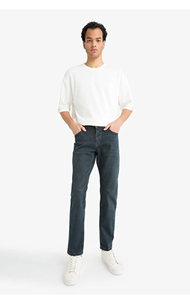 DeFacto Pedro Slim Fit Dar Paça Jean Pantolon