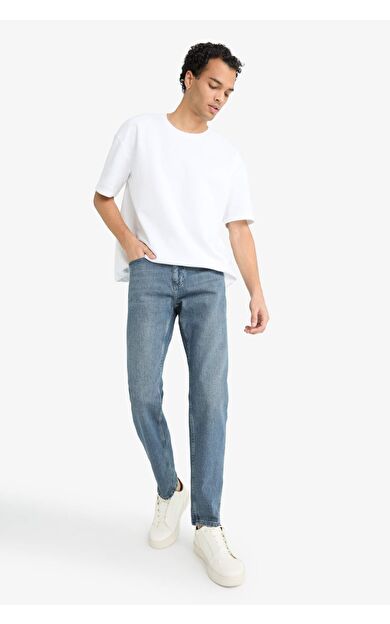 Slim Tapered Fit Dar Paça Jean Pantolon G1300AX25AUNM84