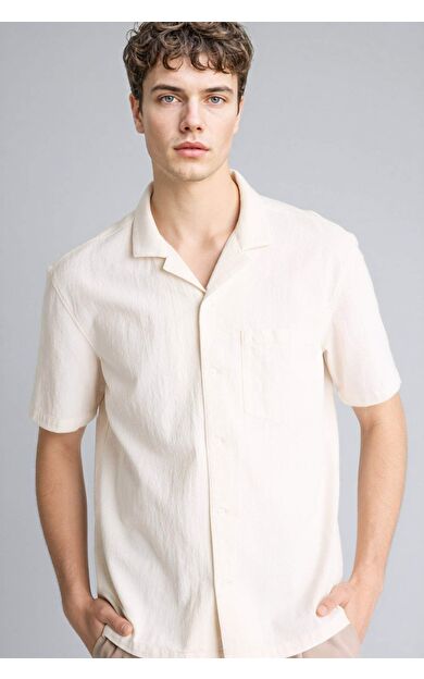 DeFacto REGULAR FIT %100 Pamuk Müslin Gömlek