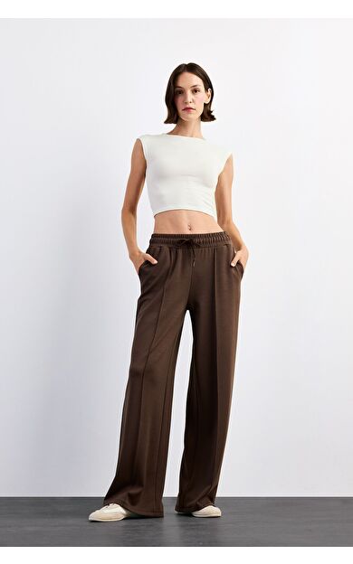 DeFacto Relax Fit Normal Bel Düz Paça Modal Pantolon G1325AX25SMBN305