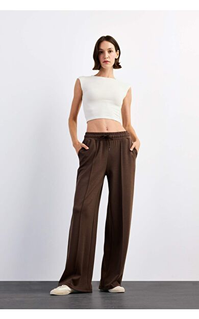 Relax Fit Normal Bel Düz Paça Modal Pantolon G1325AX25SMBN305