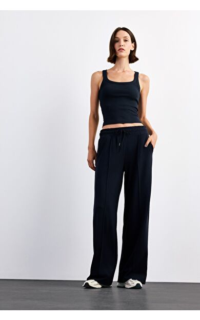 DeFacto Relax Fit Normal Bel Düz Paça Modal Pantolon G1325AX25SMNV135