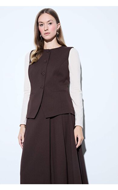 Regular Fit Bisiklet Yaka Yelek G1336AX25AUBN341