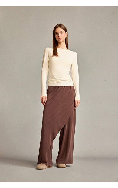 Relax Fit Normal Bel Düz Paça Modal Pantolon G1338AX25SMBN219