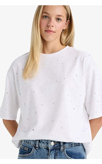 Coool Overshirt Fit Bisiklet Yaka Kısa Kollu Tişört