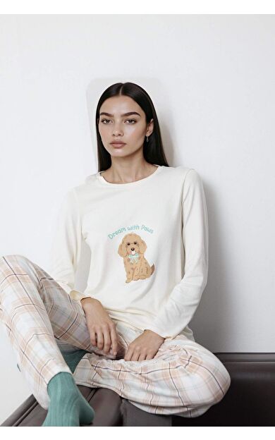 Regular Fit Uzun Kollu 2'li Takım Fall in Love